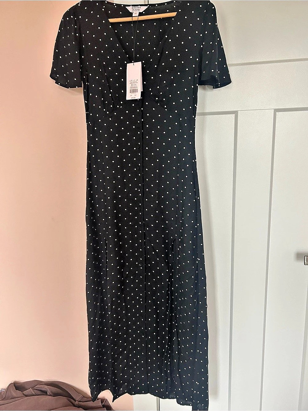 Miss Selfridge Polka Dot Maxi/Midaxi Tea Dress size US 2
